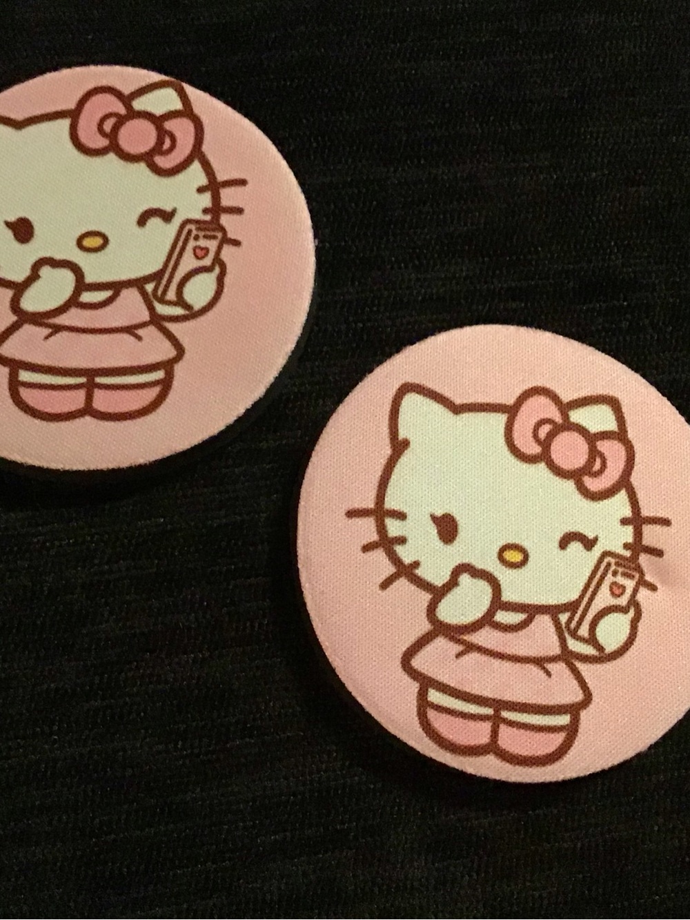 Sanrio Hello Kitty Pink Phone car coasters